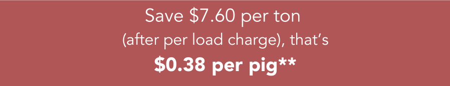 Save $7.60 per ton of soybean meal by working with Pipestone Feed Partners for feed ingredient procurement.